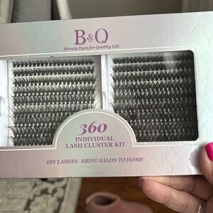 Black Individual Lash Clusters Makeup